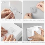 Heat Resistant Non Perforated Cling Film Rack Inside Cabinet Wall Shelf Shelves Spice Dish Drying Door Organiser Kitchen
