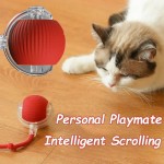 High Speed Cat Interactive Ball Toy Automatic Rolling Faux Tail Rechargeable Smart Pet Electric Dog Training Imitate Mouse