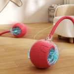 High Speed Cat Interactive Ball Toy Automatic Rolling Faux Tail Rechargeable Smart Pet Electric Dog Training Imitate Mouse