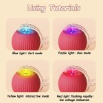 High Speed Cat Interactive Ball Toy Automatic Rolling Faux Tail Rechargeable Smart Pet Electric Dog Training Imitate Mouse