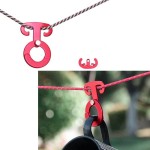 Easy To Carry Aluminum Alloy Tent Wind Rope Self-Locking Buckle Adjustable O-shaped Claw Camping automatic Hook