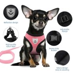 Waterproof Summer Cat Dog Harness Lead Leash Adjustable Vest Polyester Mesh Breathable Harnesses Reflective Small Lesah