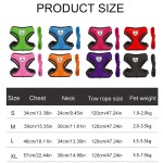 Waterproof Summer Cat Dog Harness Lead Leash Adjustable Vest Polyester Mesh Breathable Harnesses Reflective Small Lesah