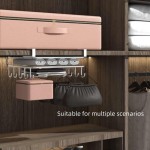 Compact 1PC Stainless Steel Hanging Kitchen Storage Rack Hooks Paper Towel Utensils Holder Cutting Board Shelf