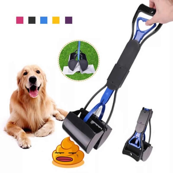 Easy To Install Pet Pooper Scooper Dogs Shit Clip Long Handle Jaw Poop Scoop Outdoor Animal Feces Cleaner Picker Excrement Collector Clean Tools