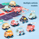 Durable Baby Car Toy Cars Children Years Boy Montessori Model Kids Pull Back Boys Birthday Gifts B229