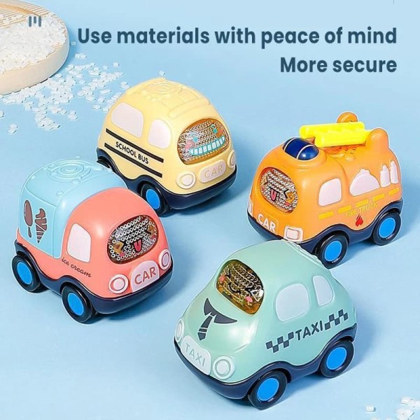 Durable Baby Car Toy Cars Children Years Boy Montessori Model Kids Pull Back Boys Birthday Gifts B229