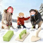 Safe Kids Beach Toys Set Snow Toy Brick Sand Castle Mold Tool Shovel Sandbox Rake Winter Summer Outdoor Sands Gifts