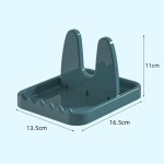 Compact Foldable Pot Holder Plastic Spoon Vertical Kitchen Storage Rack Suitable Ladle Forks Lid