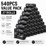 Comfortable Counts Dog Poop Bags Pet Waste Leak-Proof Thick Easy-Tear Portable Puppy Cleanup
