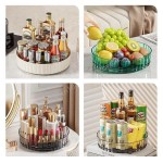 Heavy Duty 360 Rotating Tray Spice Rack Pantry Cabinet Turntable Base Storage Bin Kitchen Organizer Seasoning Cosmetic Box
