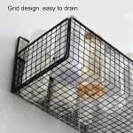 Foldable 1PC Bathroom Organiser Multifunctional Toiletries No-Punch Shelf Kitchen Wall Mount Storage Rack