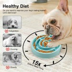 Adjustable Pet Dog Slow Feeder Bowl Fun Non Slip Anti-Gulping Slower Food Feeding Dishes Eco Large Medium Small Dogs Puppy
