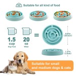 Adjustable Pet Dog Slow Feeder Bowl Fun Non Slip Anti-Gulping Slower Food Feeding Dishes Eco Large Medium Small Dogs Puppy