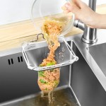 Expandable Sink Filter Mesh Bag Stand Waste Garbage Net Shelf Corner Strainer
