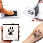 Non-toxic Paw Print Clean Touch Ink Pad Dog Cat Pet Owner Keepsake DIY Inkless Nose Pawprint Impression Making Kit