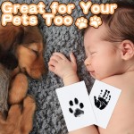 Non-toxic Paw Print Clean Touch Ink Pad Dog Cat Pet Owner Keepsake DIY Inkless Nose Pawprint Impression Making Kit