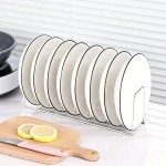 Space-saving Kitchen Bowl Dish Organizer Stainless Steel Holder Home Cutlery Dishes Pot Lid Rack Household Accessories