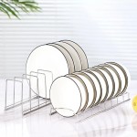 Space-saving Kitchen Bowl Dish Organizer Stainless Steel Holder Home Cutlery Dishes Pot Lid Rack Household Accessories
