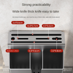 Rust-resistant kitchen knife holder rack wall hanging cutter chopstick cage tube stainless steel