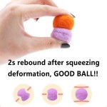 High Quality 10-100pcs Cat Plush Ball Shooting Gun Funny Toys Interactive Launch Training Toy Pet Kitten Creative Mini Games