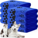 Anti-slip Dog Towel Drying Cat Pet Puppy Microfiber Quick-drying Claw Bath Products Absorbent Medium Dogs