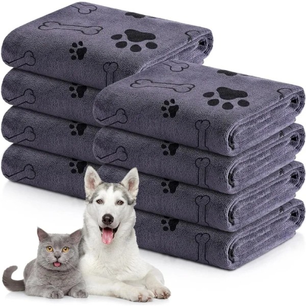 Anti-slip Dog Towel Drying Cat Pet Puppy Microfiber Quick-drying Claw Bath Products Absorbent Medium Dogs