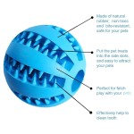 Portable Dog Toy Ball Interactive Rubber Balls Puppy Chewing Toys Pet Tooth Cleaning Cats Pets Food Treat Feeder Silicone