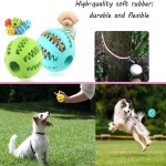 Portable Dog Toy Ball Interactive Rubber Balls Puppy Chewing Toys Pet Tooth Cleaning Cats Pets Food Treat Feeder Silicone