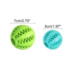 Portable Dog Toy Ball Interactive Rubber Balls Puppy Chewing Toys Pet Tooth Cleaning Cats Pets Food Treat Feeder Silicone