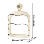 Durable Kitchen Organizer Rack Wall Hanging Pot Cover Multilayer Lid Metal Multifunctional Storage