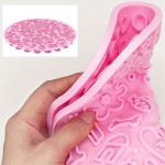 Ergonomic Pet Feeding Mat Silicone Dog Licking Pad Square Dogie Training Dry-wet Food Feeder Water