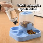 Easy To Clean Large Capacity Gravity-Fed Automatic Feeder Dog Cat Food Bowl Water Dispenser Pet Storage Supplies