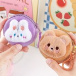 Sturdy Cartoon Cute Wallet Mini Portable Zipper Coin Purse Travel Storage Bag Earphone Keychain Container Small Walle