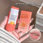High Speed gegebear large-capacity lip balm keychain pendant fruit-flavored moisturizing care perfect gloss