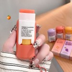 High Speed gegebear large-capacity lip balm keychain pendant fruit-flavored moisturizing care perfect gloss