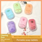 Sleek Pop Soap Paper Portable Disposable 50 Sheets Mild Gentle Multiple Scents Travel Outdoor Daily Hand Cleansing