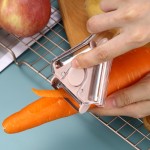 Dishwasher Safe 3-in-1 Peeler Practical Rotatable Stainless Steel Blade Multifunctional Vegetables Peelers Slicers Kitchen Utensils