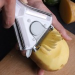 Dishwasher Safe 3-in-1 Peeler Practical Rotatable Stainless Steel Blade Multifunctional Vegetables Peelers Slicers Kitchen Utensils