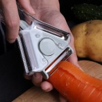 Dishwasher Safe 3-in-1 Peeler Practical Rotatable Stainless Steel Blade Multifunctional Vegetables Peelers Slicers Kitchen Utensils