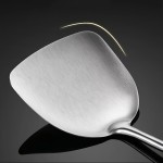 Bpa-free Stainless Steel Extended Spoon-Potula Rosewood Handle Kitchen Cooking Utensils Heat Resistant Long Spatula-Spoon Set