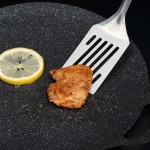 Ergonomic Handle Stainless Steel Steak Frying Spatula Multipurpose Cooking Shoveling Durable Easy Clean
