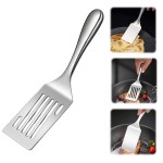 Ergonomic Handle Stainless Steel Steak Frying Spatula Multipurpose Cooking Shoveling Durable Easy Clean