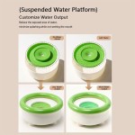 Soft Durable Large Capacity Dog Water Bowl Moisture-proof Splash-proof Floating Bowls Dust-proof Filter Cat Puppy