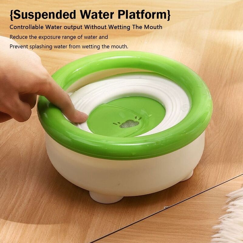 Soft Durable Large Capacity Dog Water Bowl Moisture-proof Splash-proof Floating Bowls Dust-proof Filter Cat Puppy