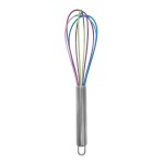 Non-stick Stainless Steel Balloon Wire Silicone Whisk Manual Egg Beater Mixer Kitchen Baking Utensil Milk Cream Butter