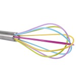 Non-stick Stainless Steel Balloon Wire Silicone Whisk Manual Egg Beater Mixer Kitchen Baking Utensil Milk Cream Butter