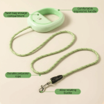Waterproof Reflective Retractable Dog Leash Adjustable Anti-Slip Handle Pet Walking Rope Poop Bag Holder Anti-Escape Traction