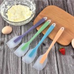 Sturdy Silicone Cream Baking Scraper Non Stick Butter Spatula Cutter Chocolate Smoother Heat Resistant Kitchen Pastry Tools