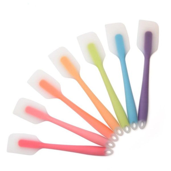 Sturdy Silicone Cream Baking Scraper Non Stick Butter Spatula Cutter Chocolate Smoother Heat Resistant Kitchen Pastry Tools